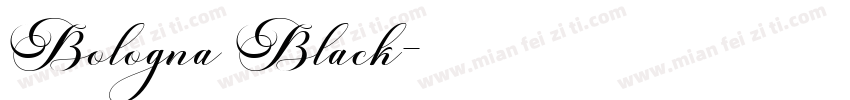 Bologna Black字体转换